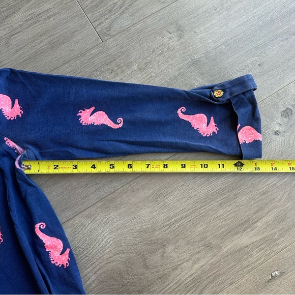 Lilly Pulitzer Arielle dress - size XS - Sea Horse Blue Flirty print - Picture 5 of 6